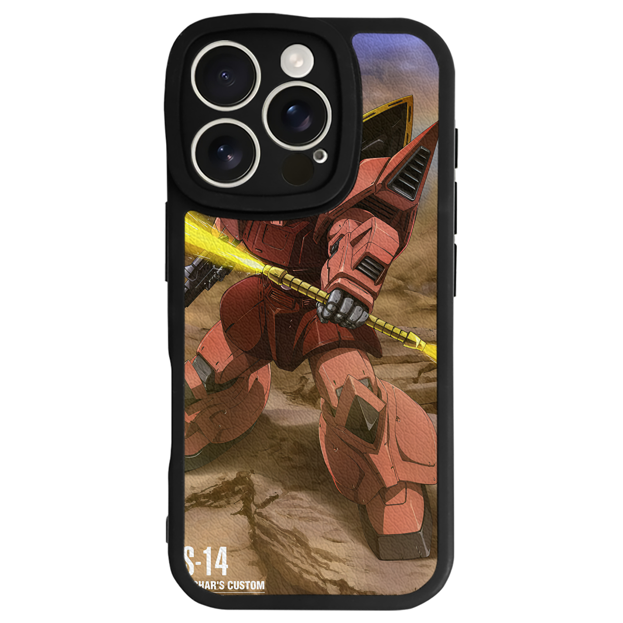 （画像用） 機動戦士ガンダム Mobile Suit Gundam 【iPhone 16シリーズ対応】シリコンスマホケース（レザー調） 材質：シリコン